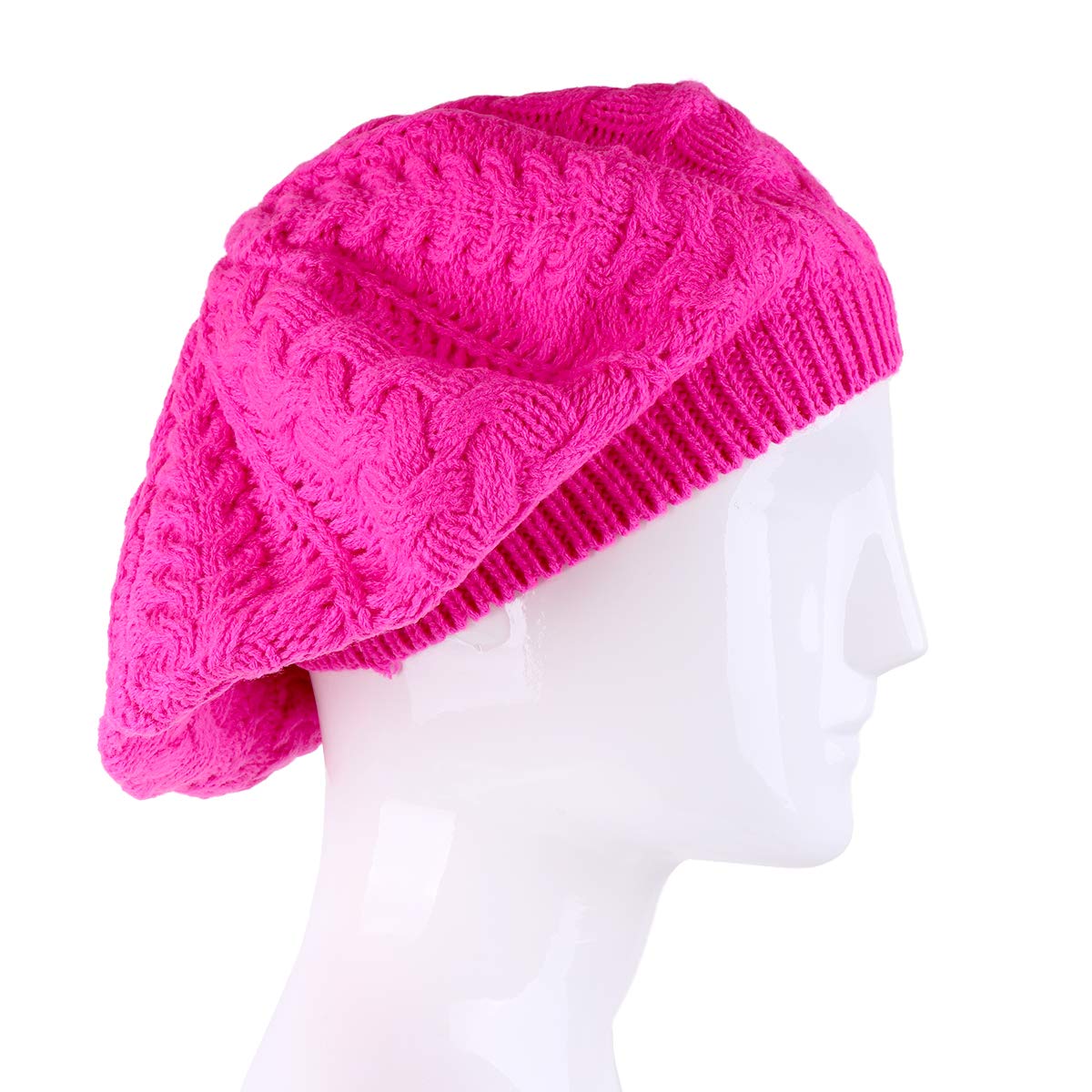 Nollia Soft Knit Solid Color Beanie, Chic, and Lightweight Crochet Knitted Style Beanie Hat for Women, One Size Slouchy Hat