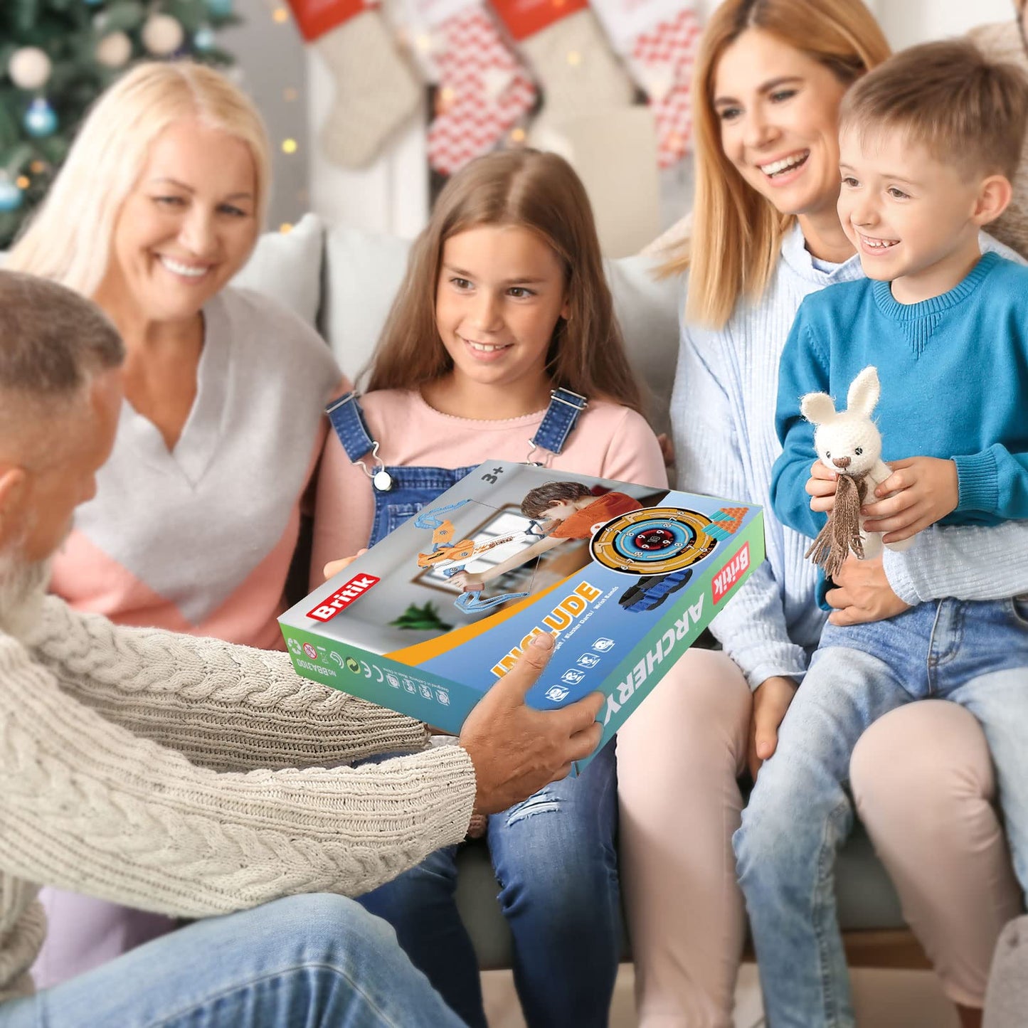 Britik Bow and Arrow for Kids Toys - Archery Set with 20 Suction Cup Arrows, Gifts for Boys Girls Toddler Age 4 5 6 7 8 Year Old