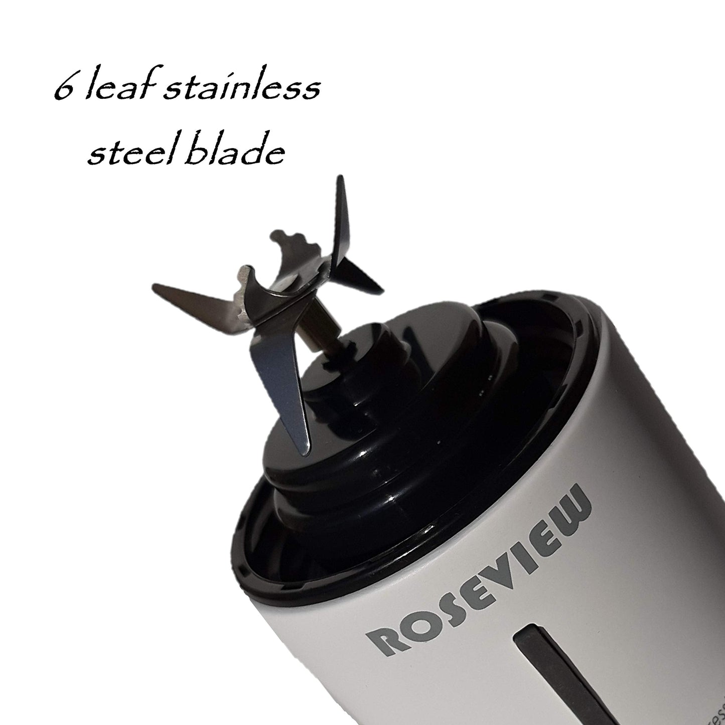 Portable Smoothie blender ROSEVIEW Glass bottle USB rechargeable mini Handheld Ice Shakes Cup 2 blend juicer Cordless Personal smoothies maker Fruit mixer