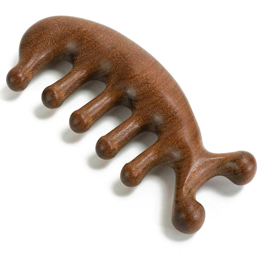 Moreinday Wooden Comb for Women, Wooden Scalp Massager for Scalp Gua Sha, Loc Comb for Sisterlocks