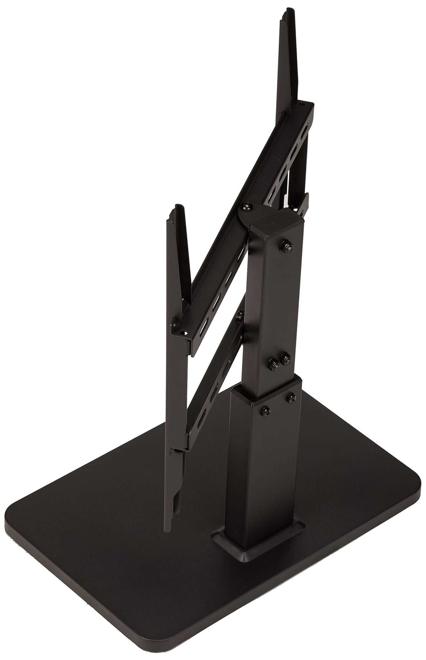 Amazon Basics Swivel Pedestal Table Top TV Mount for 32" to 65" TVs up to 55 lbs, Height Adjustable 14-19 Inches, Max VESA 400x400, Black