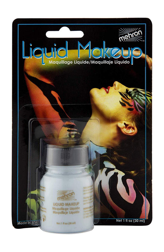 Mehron Makeup Liquid Makeup | Face Paint and Body Paint Perfect for Halloween, Cosplay I Air Brush Compatible (1 oz) (MOONLIGHT WHITE)