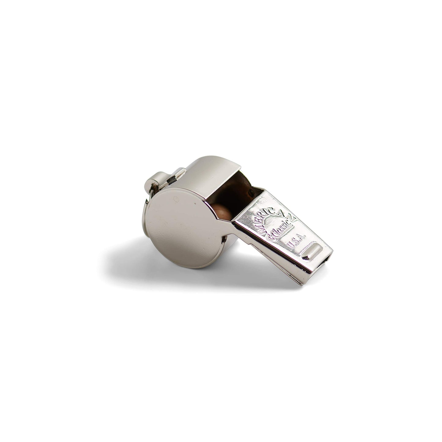 American Whistle Corporation American Classic Whistle - 126 db Solid Brass Whistle with Lanyards and Safe-T-Tip - Made in America (Pink)