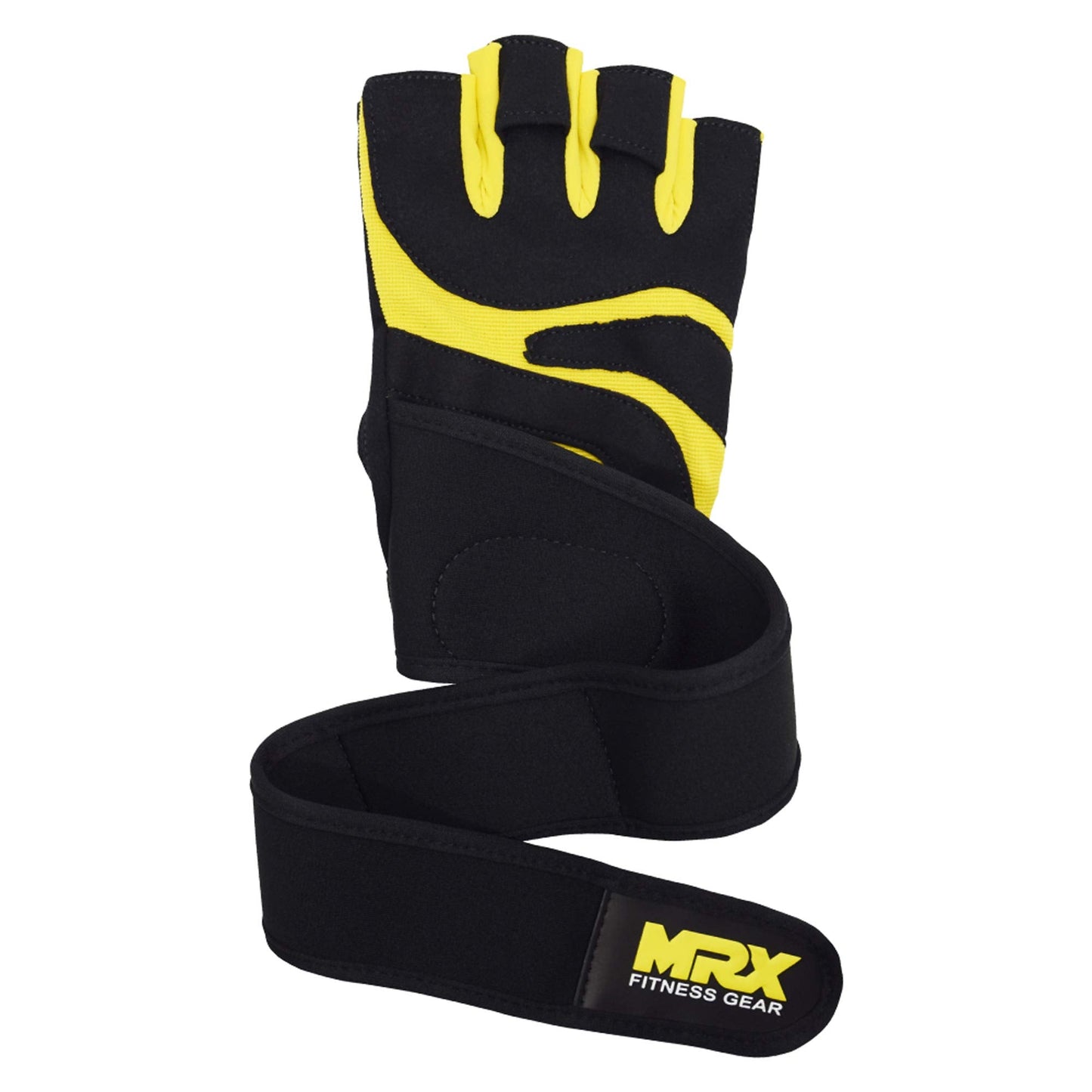 MRX Weightlifting Gloves for Men Workout Gloves Mens Wrist Support Lifting Gloves Male Gym Gloves | Workout Gym Accessories for Men Weight Lifting Fingerless Gym Exercise for Powerlifting