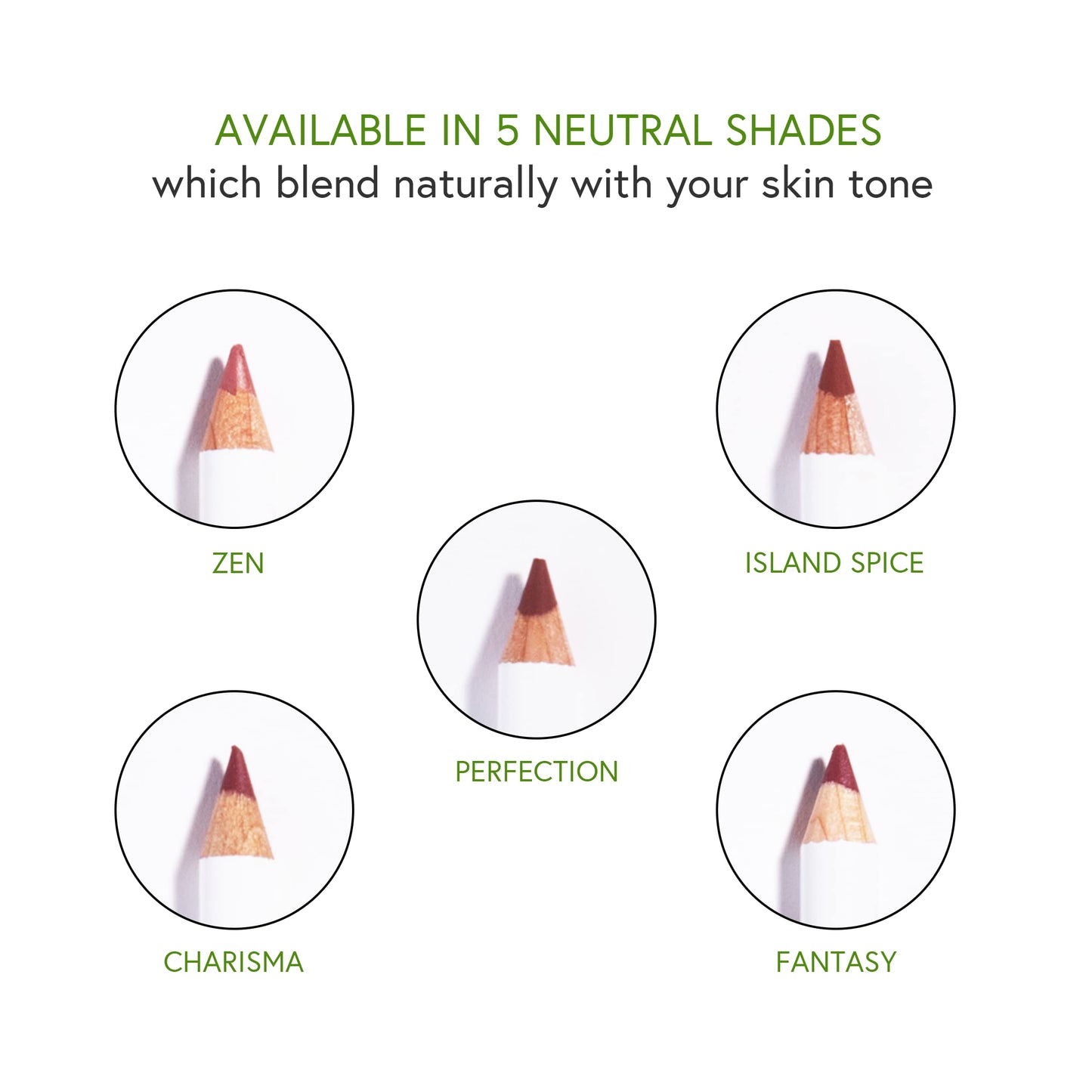 Honeybee Gardens Irresistible Lip Liner In Charisma, Matte Medium Warm Berry Color, Long-Lasting, Gluten-Free, Vegan, 0.04 oz