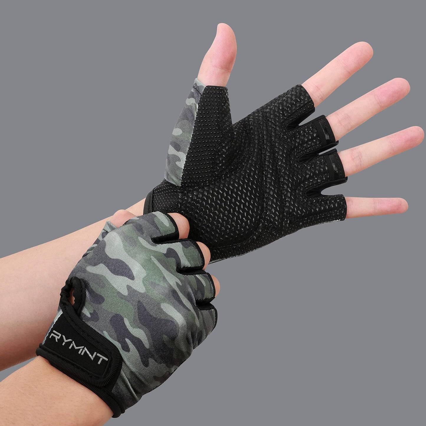 ZEROFIRE Workout Gloves for Women Men - Weight Lifting Gloves with Full Palm Protection & Extra Grip for Women Gym, Weightlifting, Weight Lift, Rowing, Exercise, Sport, Cycling.Camo Green-XLarge