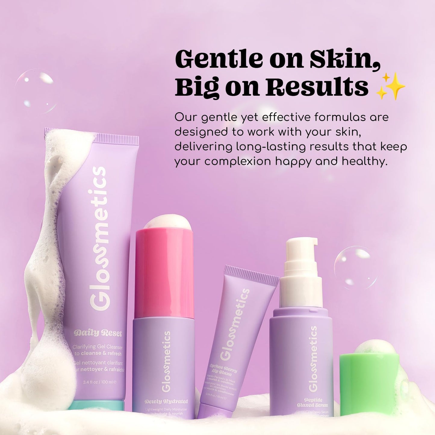 Glossmetics Strawberry Crème Lip Glaze - Overnight Lip Mask for Dry Lips. Fruit Butter Lip Mask, Hydrating and Moisturizing Lip Balm for Soft, Smooth Lips. Pink, 10ml