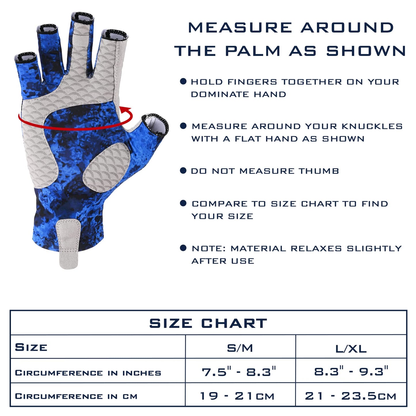 KastKing La Sal Fishing Gloves UPF50+ Sun Gloves UV Protection Fingerless Gloves Men Women for Outdoor, Kayaking, Rowing, Paddling, Canoeing, Hunting