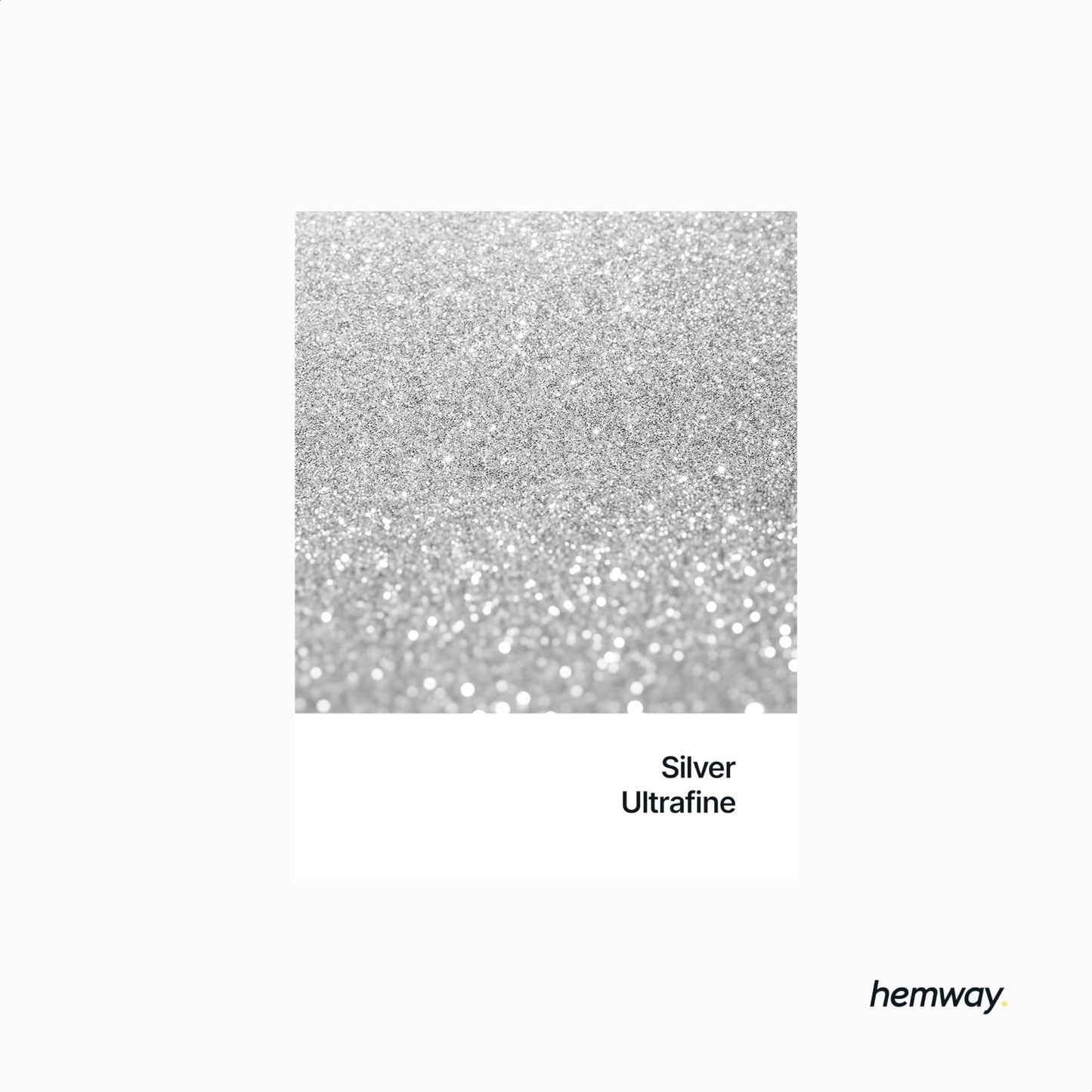 Hemway Silver Premium Glitter Multi Purpose Dust Powder 100g / 3.5oz for use with Arts & Crafts Wine Glass Decoration Weddings Cards Flowers Cosmetic Face Eye Body Nails Skin Hair