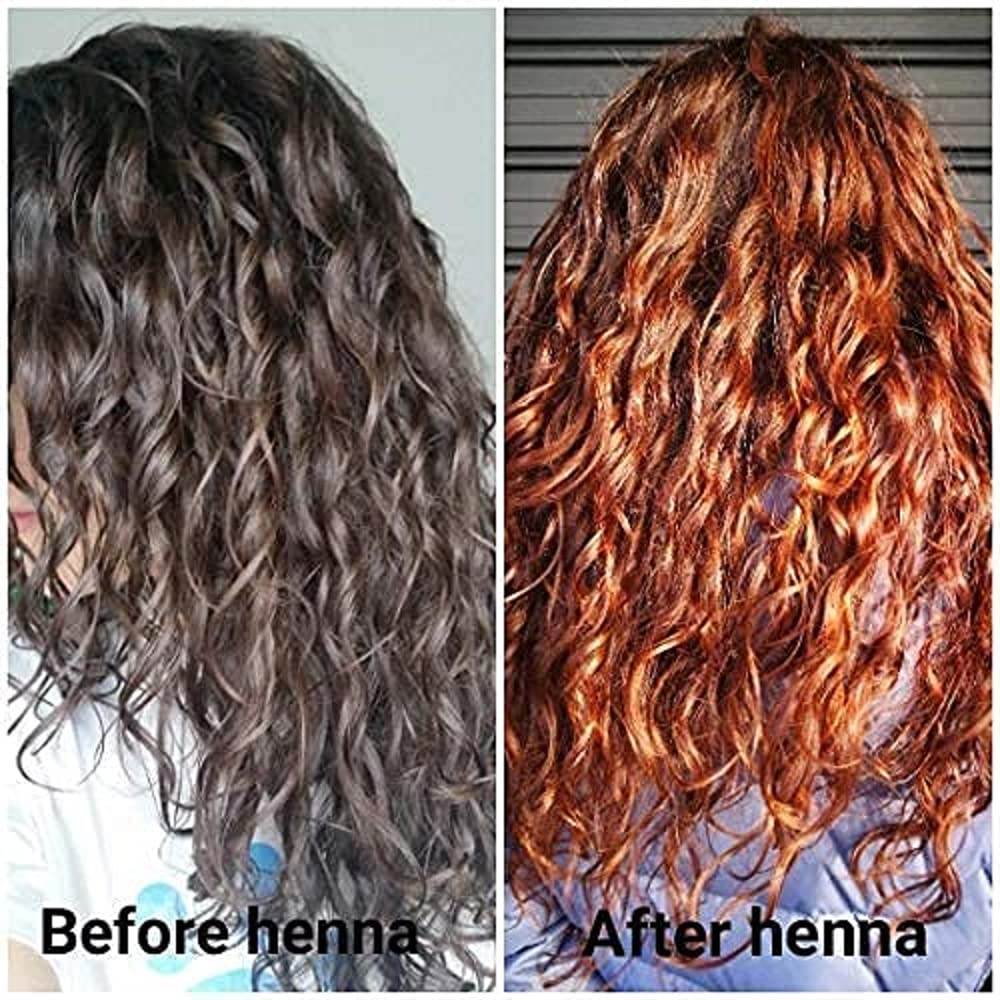 Henna Cosmetics Henna Hair Color & Beard Dye for Men | Brown Red Henna Powder for Hair | Organic Hair Dye without Chemicals | 100 Grams / 3.52 Ounce