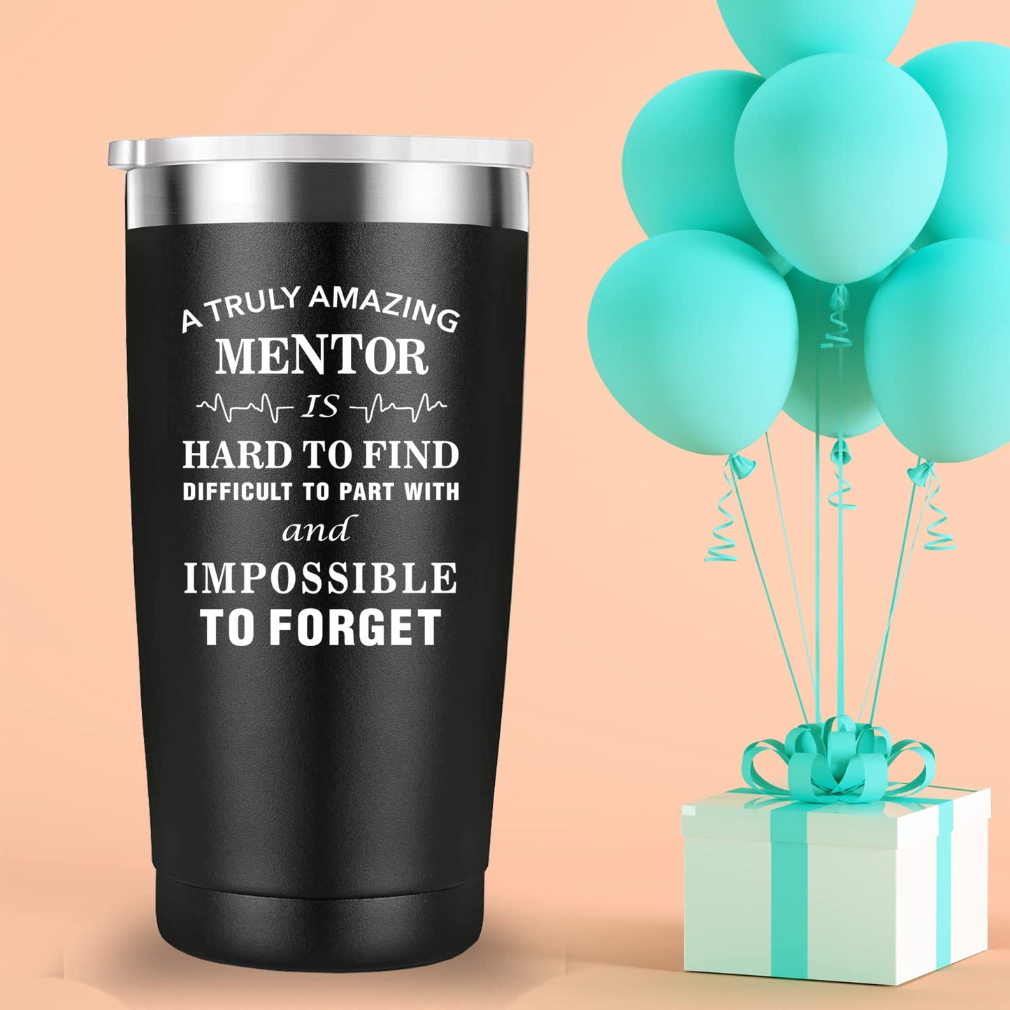 Mamihlap A Truly Amazing Mentor is Hard To Find Travel Mug Tumbler.Mentor Gifts.Thank you,Leaving Appreciation Retirement Gifts for Mentor Manager Boss Men Women.(20 oz Black)