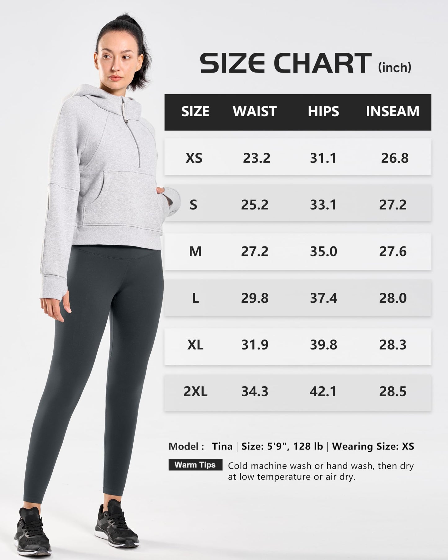 ISEEGZ Women's Fleece Lined Leggings Thermal Warm Winter Tights High Waisted Thick Hiking Yoga Pants Hiding Pockets Grey