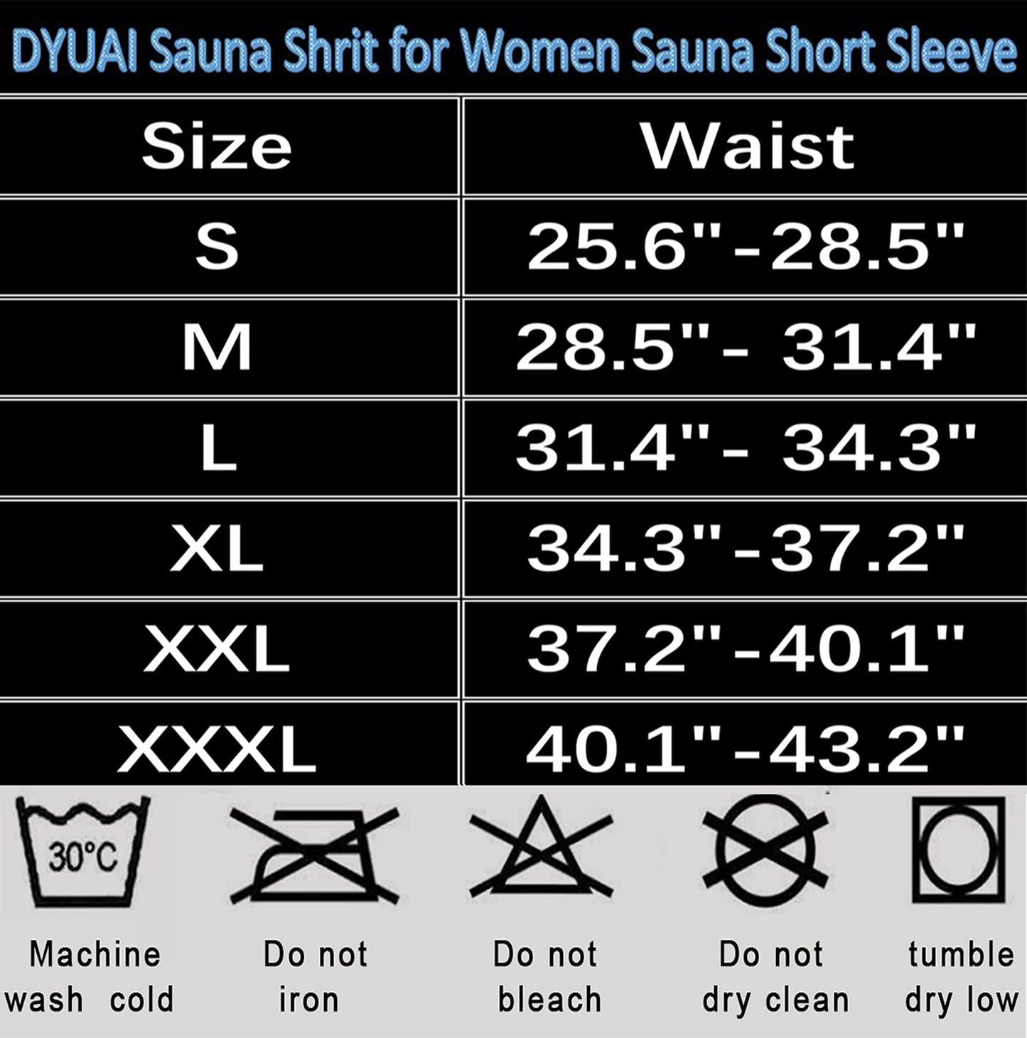 DYUAI Sauna Shirt for Women Sauna Suit for Women Waist Trainer Sauna Sweat Vest Workout Body Shaper Zipper(6005-01WT-L)