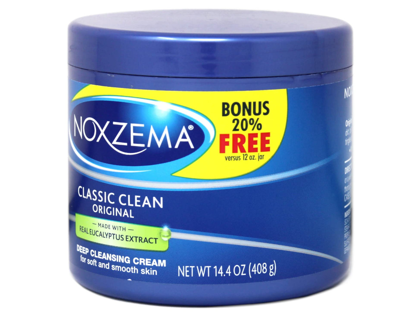 Noxzema Classic Clean Cream Original Deep Cleansing 14.4 Oz (Pack of 2)