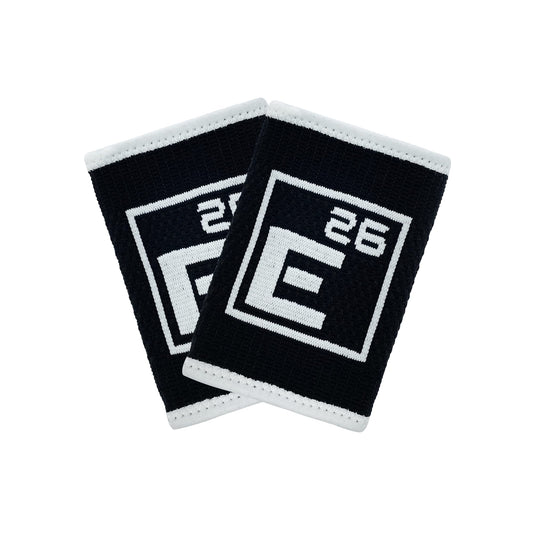 Sweat-Wicking Wrist Sweat Bands (4 Pack) - For Cross Training, Weightlifting, Fitness, WODs, Sports (Black, Small)