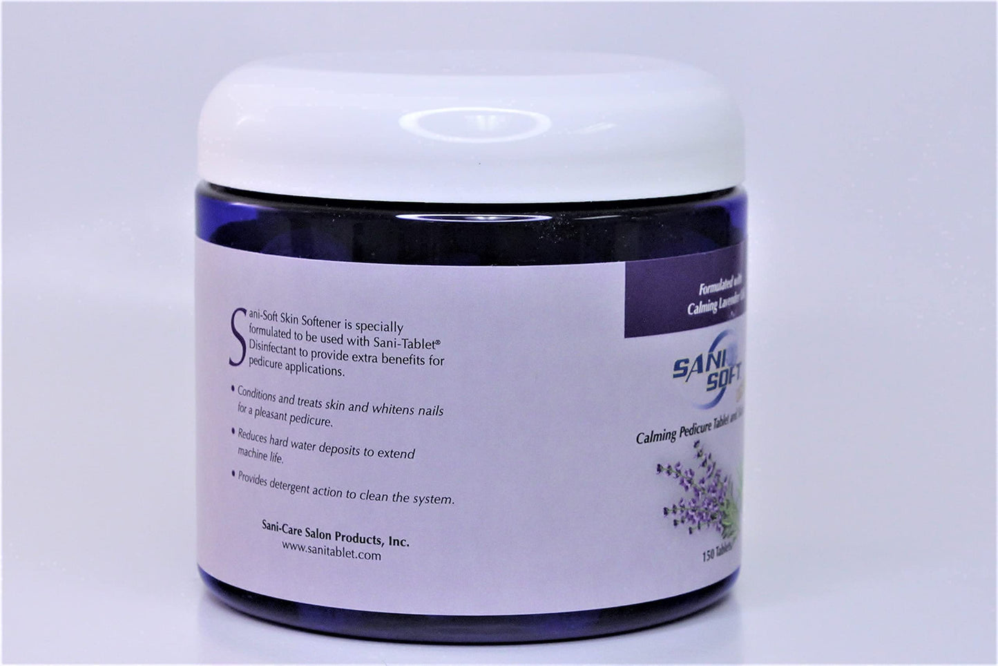 Sanicare - Pedicure Tablets for Foot Soaks, Whiten Nails, Softens Skin with Aloe Vera, All Natural, Vegan, 150 count (Lavender)