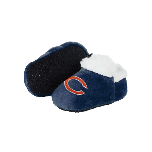 FOCO Chicago Bears Logo Baby Bootie Slipper Large
