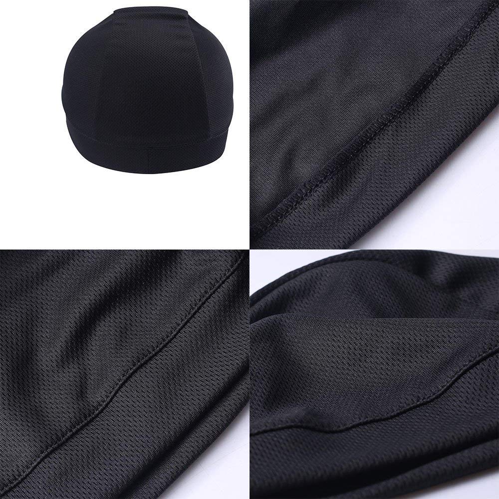 TOPLOR Moisture Wicking Skull Cap/Helmet Liner/Running Beanie Caps for Men - Motorcycle Cycling Breathable Dome Cap Sweatband