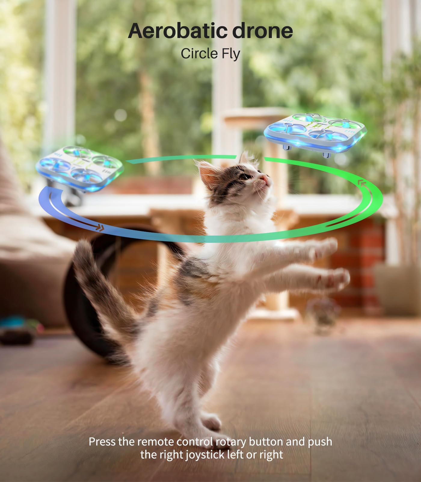 SYMA Kids Drone with LED Lights - X880 Indoor Drone with Altitude Hold, Easy to Fly Quadcopter with Full Protection, 360° Flips RC Helicopter UFO Gift for Adults Beginners