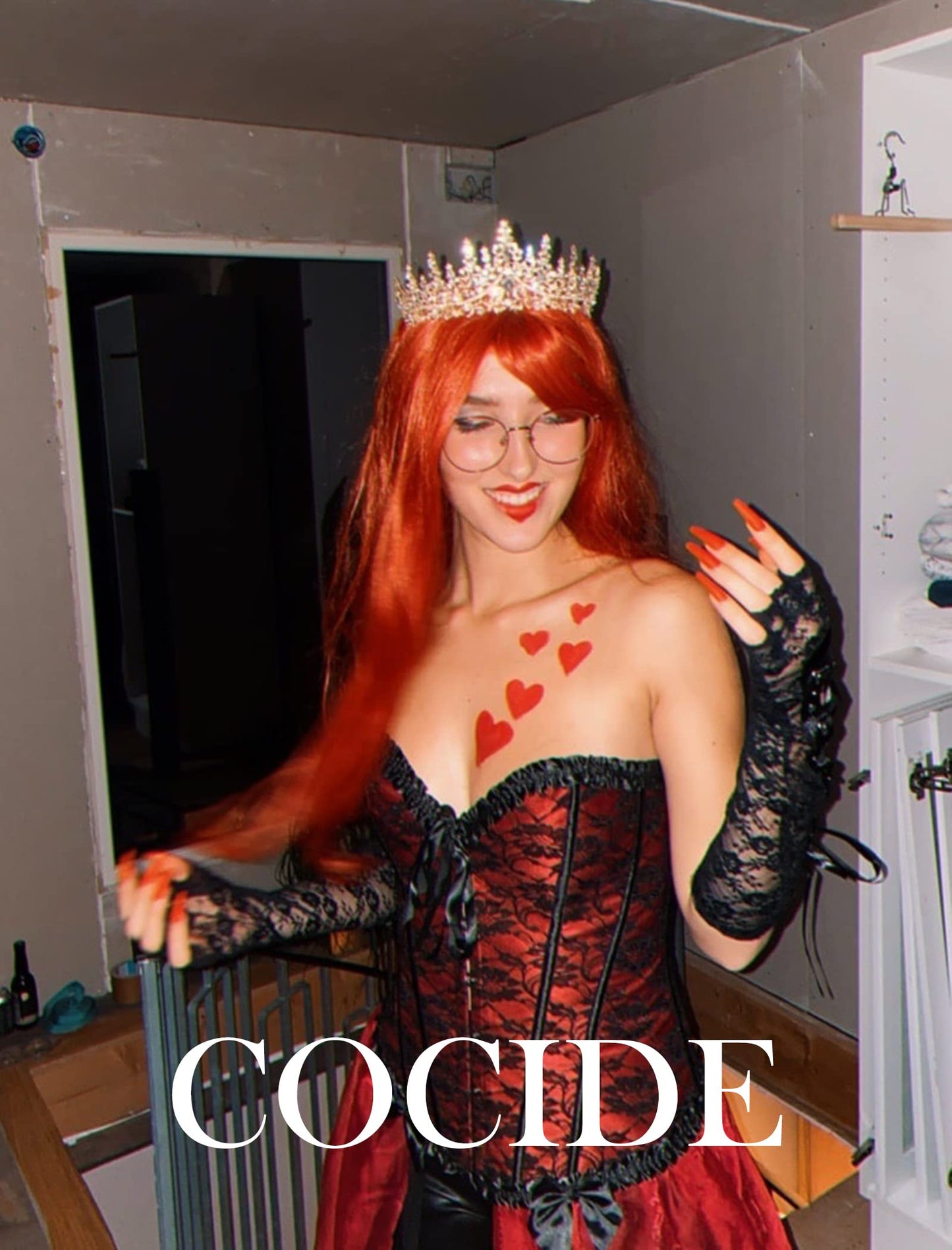 COCIDE Rose Gold Tiara and Crown for Women Crystal Queen Crowns Rhinestone Princess Tiaras for Girl Bride Wedding Hair Accessories for Bridal Birthday Party Prom Halloween Cos-play Costume Christmas