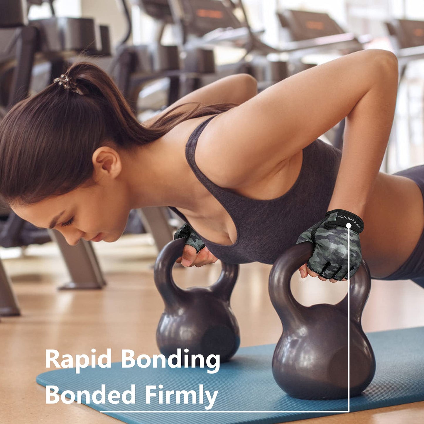 ZEROFIRE Workout Gloves for Women Men - Weight Lifting Gloves with Full Palm Protection & Extra Grip for Women Gym, Weightlifting, Weight Lift, Rowing, Exercise, Sport, Cycling.Camo Green-XLarge