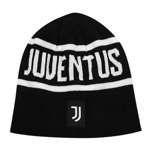 Juventus Soccer Winter Pom Pom Beanie Unisex, Juve Headwear Officially Licensed Futbol Hat by Icon Sports
