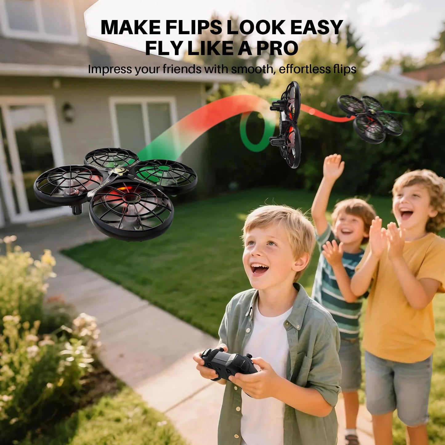 SYMA Drone for Kids 8-12 with Automatic Obstacle Avoidance, 20 Mins Flight Time(2 Batteries), One-Key 360°Flips and Altitude Hold, Safe Flying Toys for Boys and Girls