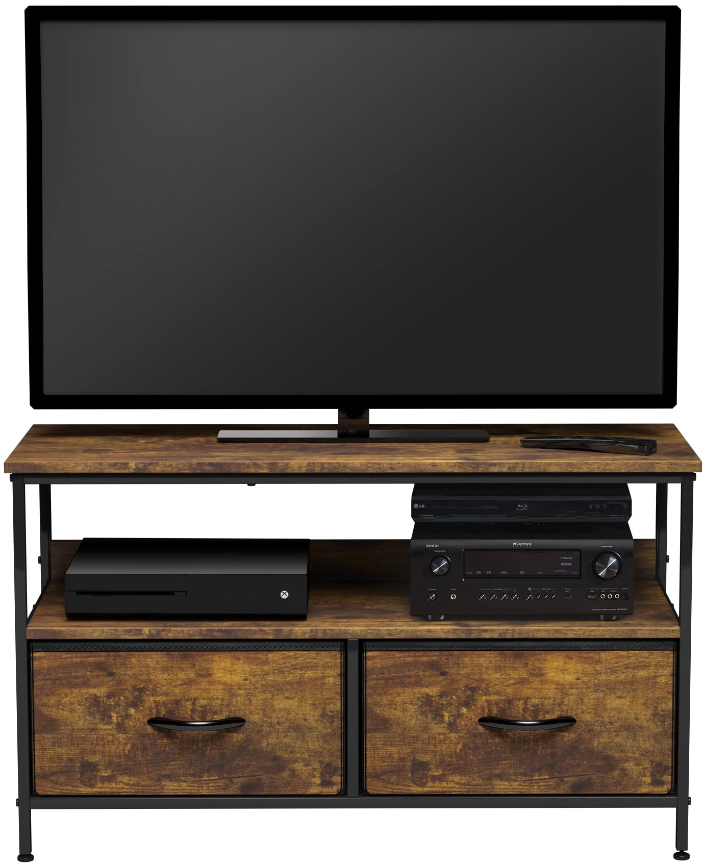 Sorbus TV Stand Dresser with 2 Drawers - Television Riser Chest with Storage - Bedroom, Living Room, Closet, & Dorm Furniture