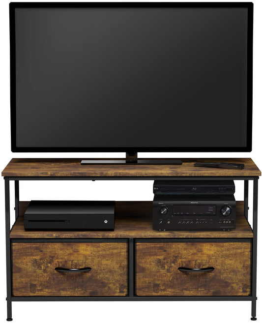 Sorbus TV Stand Dresser with 2 Drawers - Television Riser Chest with Storage - Bedroom, Living Room, Closet, & Dorm Furniture