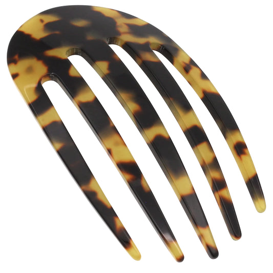 Camila Paris CP3395 French Hair Side Comb Small Rounded, Tokyo, Handmade French Twist Hair Combs, Strong Hold Hair Clips for Women Bun Chignon, No Slip Styling Girls Hair Accessories Made in France