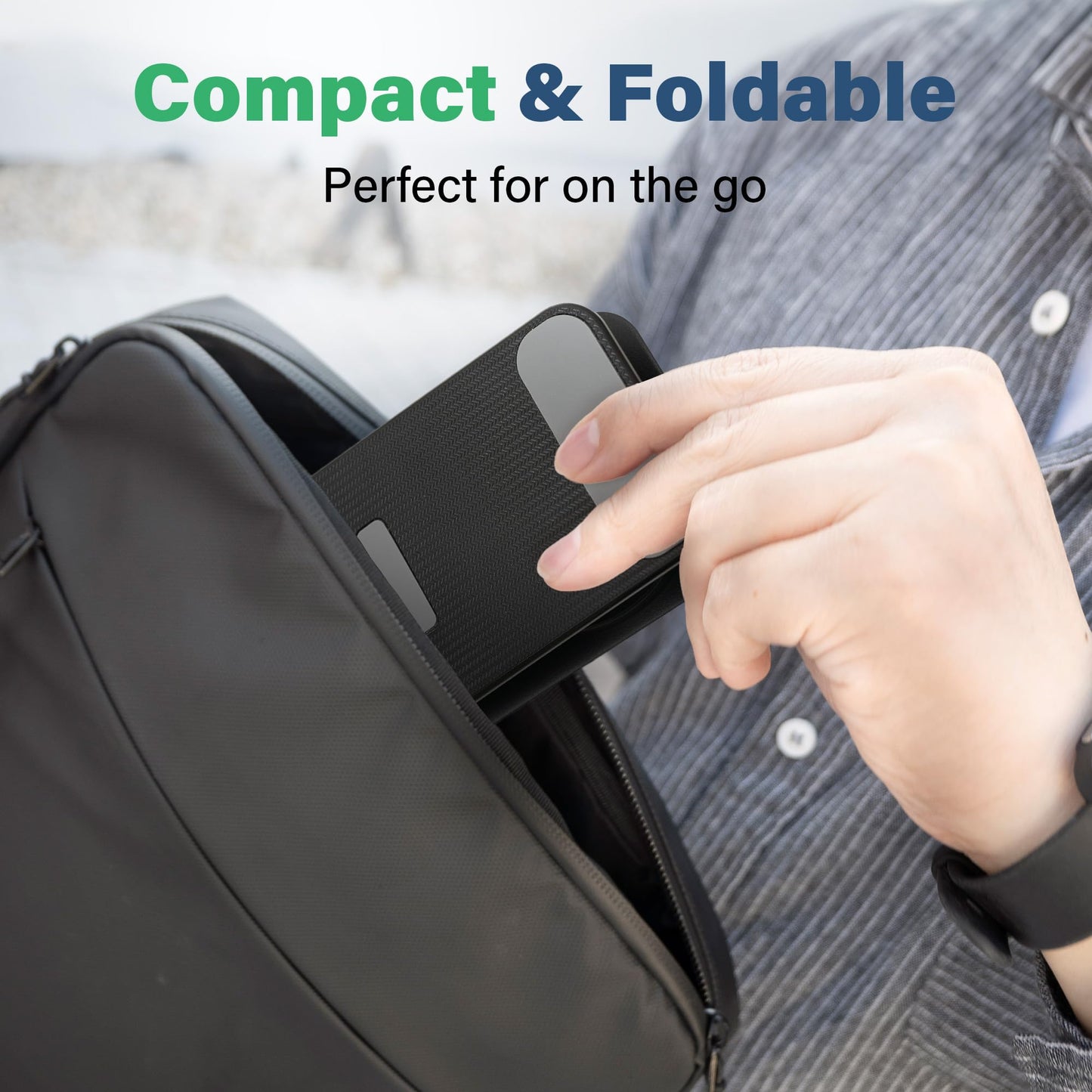 SenseAGE Rotatable Cell Phone Stand, Adjustable Folding Cell Phone Stand for Desk, Home Office Mobile Stand, Desktop Phone Holder, Compatible with iPhone&Smart Phones Accessories (Black)