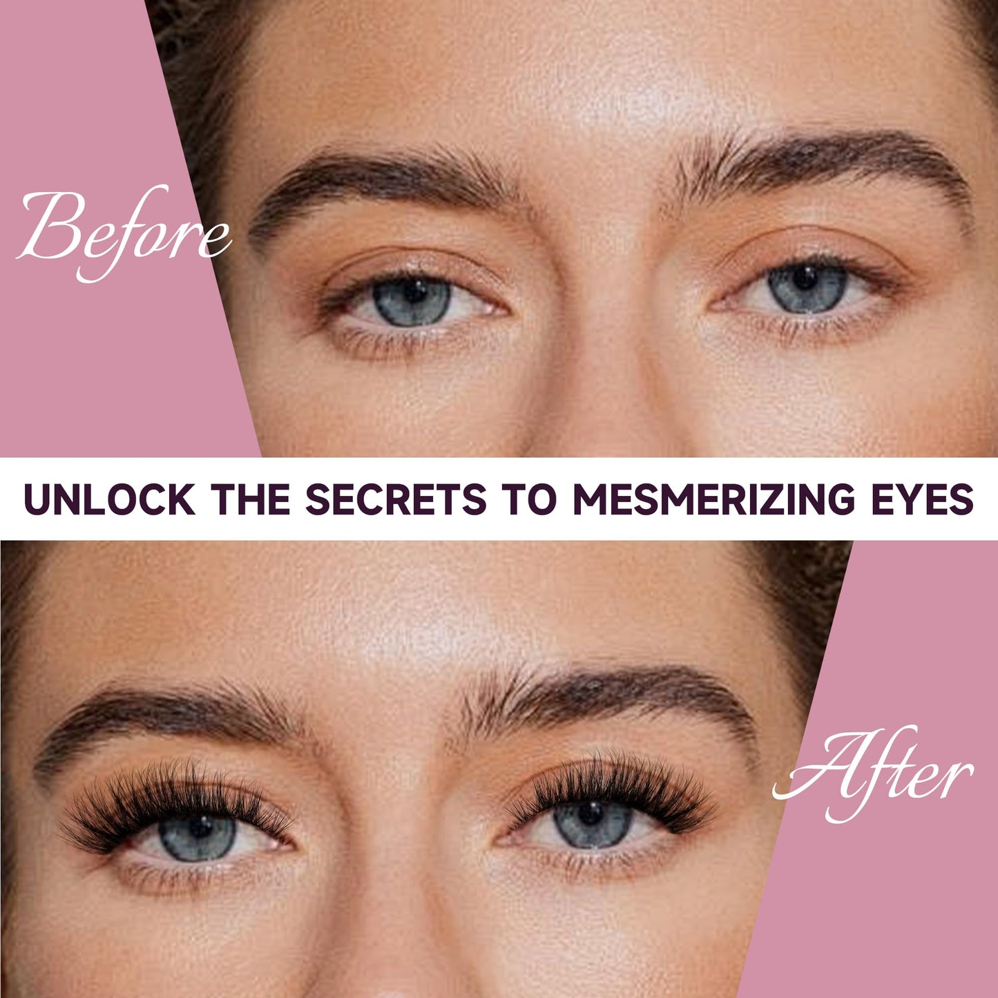 Mayhug Lash Clusters DIY Eyelash Extensions 144 Clusters Lashes D Curl 3D Eyelash Clusters Extensions Wispy Lashes Cluster Ultra-Soft & Super Light & DIY at Home (Prism)