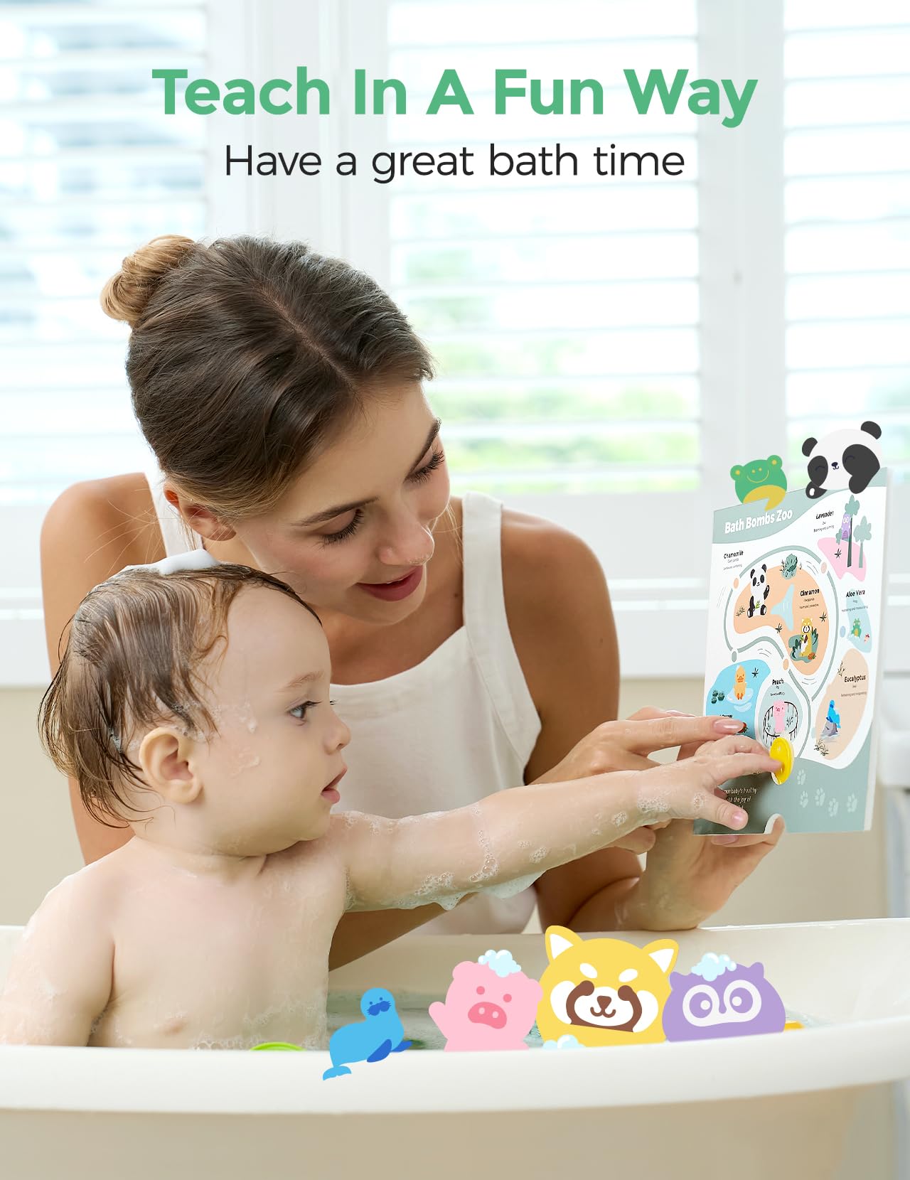 Momcozy Natural&Organic Essential Oil Bath Bombs,14 Pcs Bubble Bath Fizzy Balls with Cute Owl Animal Shapes,Bath Bombs Gift Set for Kids Girls Boys Toddler,Ideal Gift for Easter Egg,Bath Bomb Kit