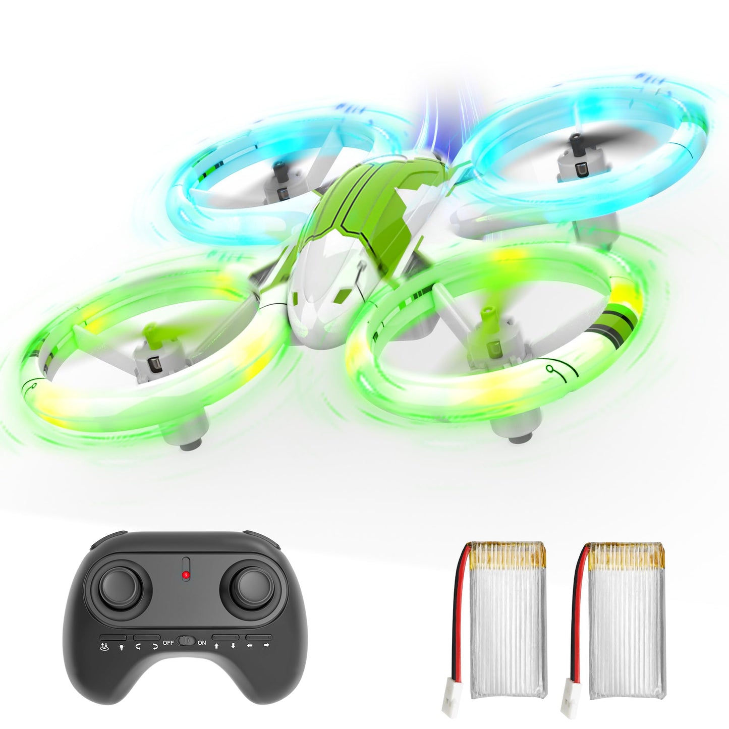 BEZGAR HQ051S Drone for Kids (Upgraded LED Lighting Effect) - Mini Remote Control RC Drones with Altitute Hold, 3D Flip, Headless Mode, Beginners Small Quadcopter, Gifts Toys for Boys Girls Adults