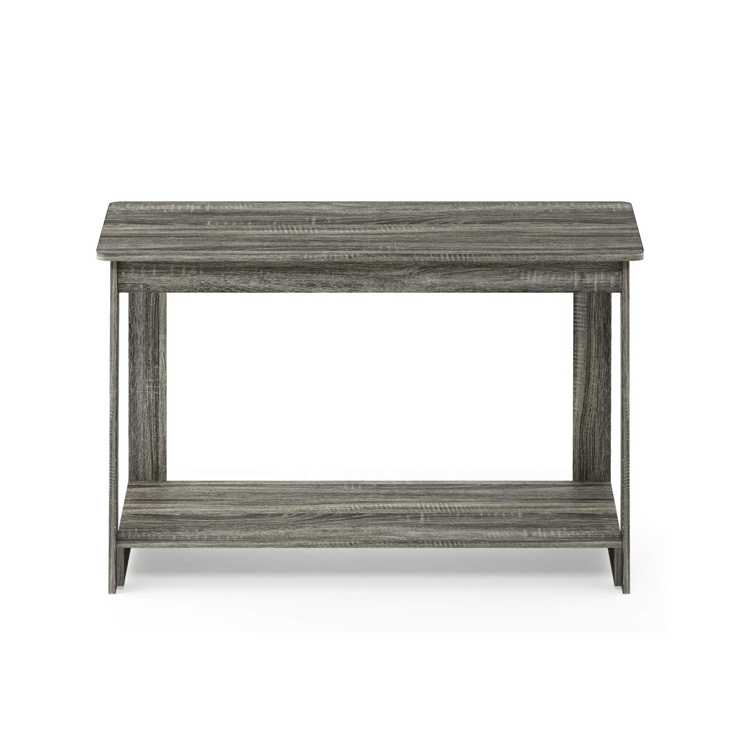 Furinno Beginning TV Stand, French Oak Grey, 15.59 x 35.04 x 21.65 inches