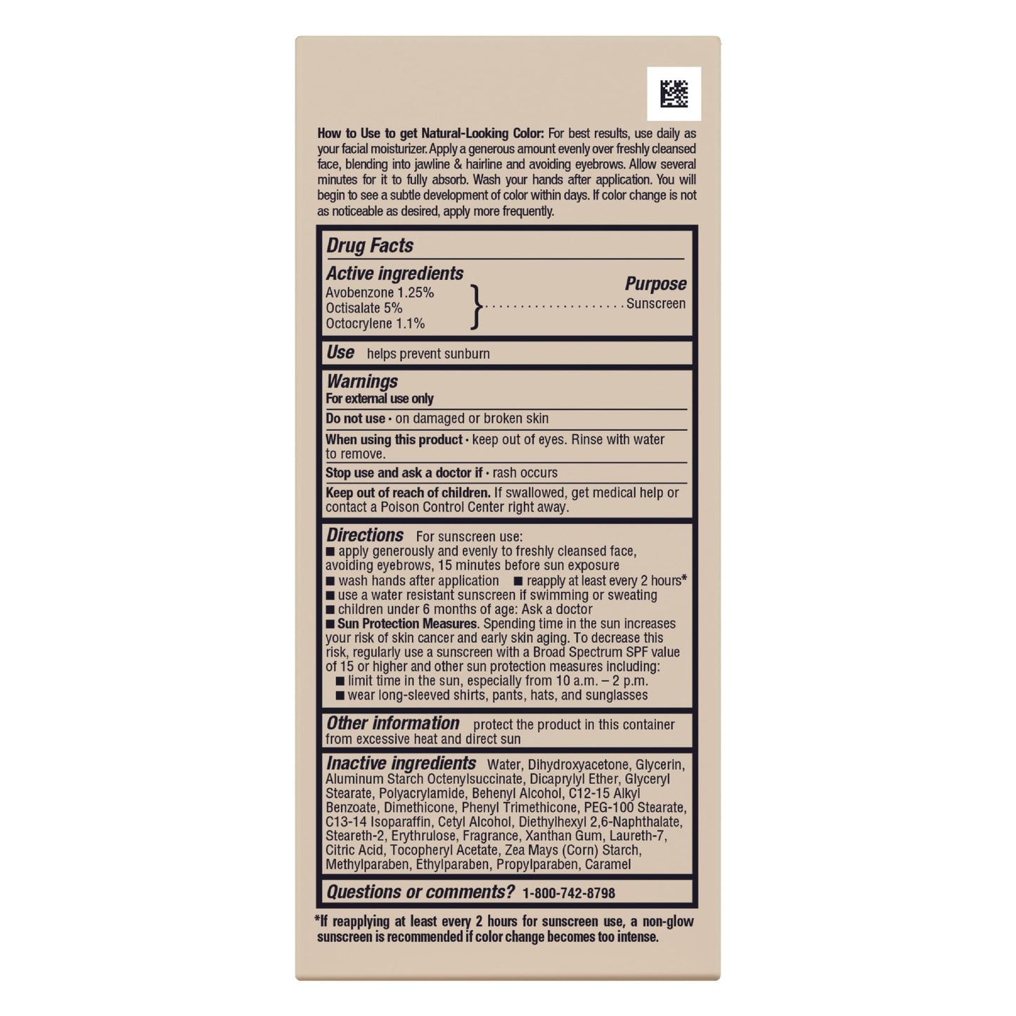 Jergens Natural Glow Face Self Tanner Body Lotion with SPF 20, Fair to Medium Skin Tone, Sunless Tanning, Daily Facial Sunscreen, Oil Free, Broad Spectrum UVA and UVB Protection, 2 Oz