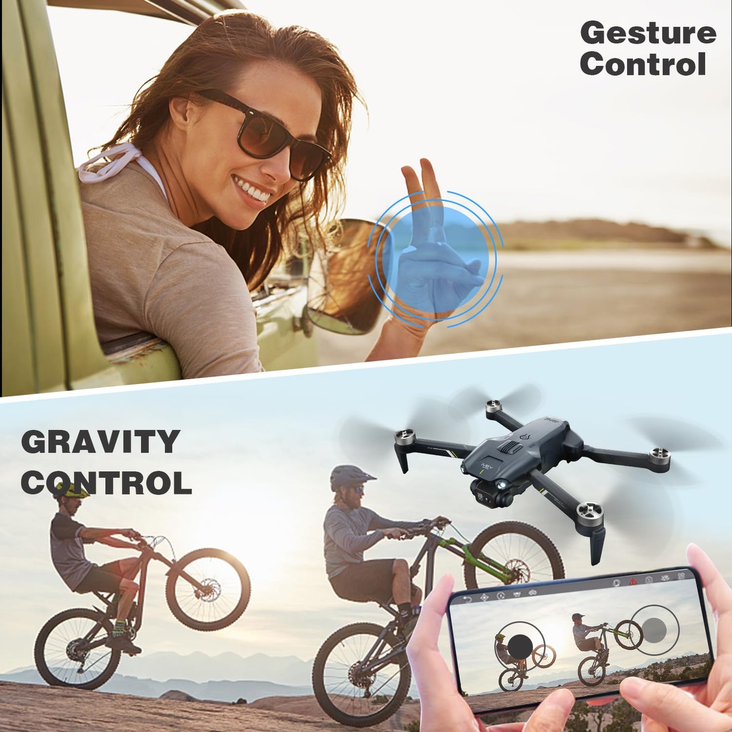 Jiakora Drone with Camera 1080P,Brushless Motor drone for Adults Foldable RC Quadcopter for Beginners Kids,2 Batteries, Altitude Hold, Optical Flow, 3D Flips,Toy Gifts for Boys Girls