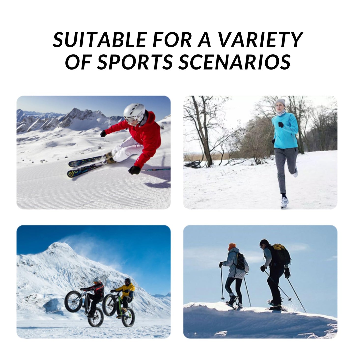 2THESTARS Ski Mask for Men Women, Shiesty Mask, Windproof Balaclava Face Mask for Outdoor Activities, Skiing, Motorcycle Riding, and Cycling, White