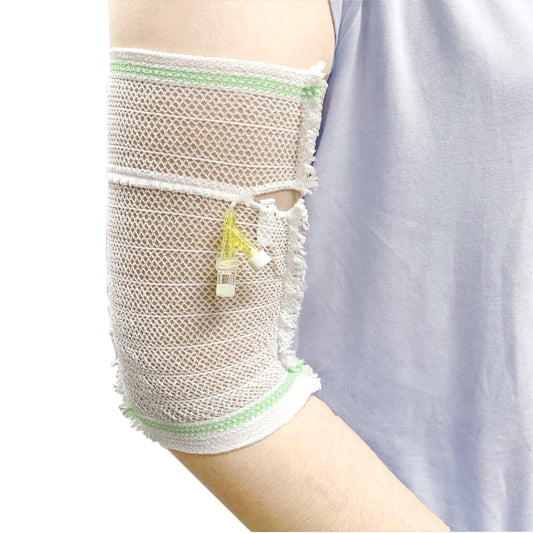 CHOYTONG PICC Line Cover Sleeve - Arm Nursing PICC Shield Catheter Protector for Adult & Teenager, Elastic Net, Ultra-Soft, Breathable, Comfortable(XL)