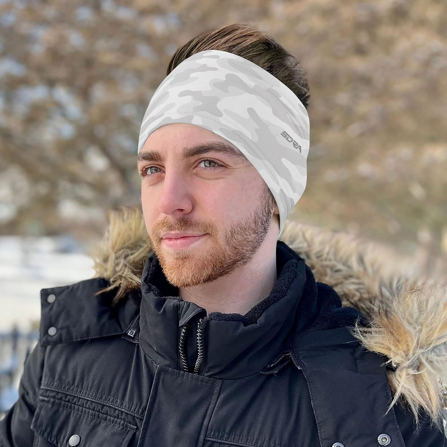 White Camo Winter Headband - Sizzler Edition