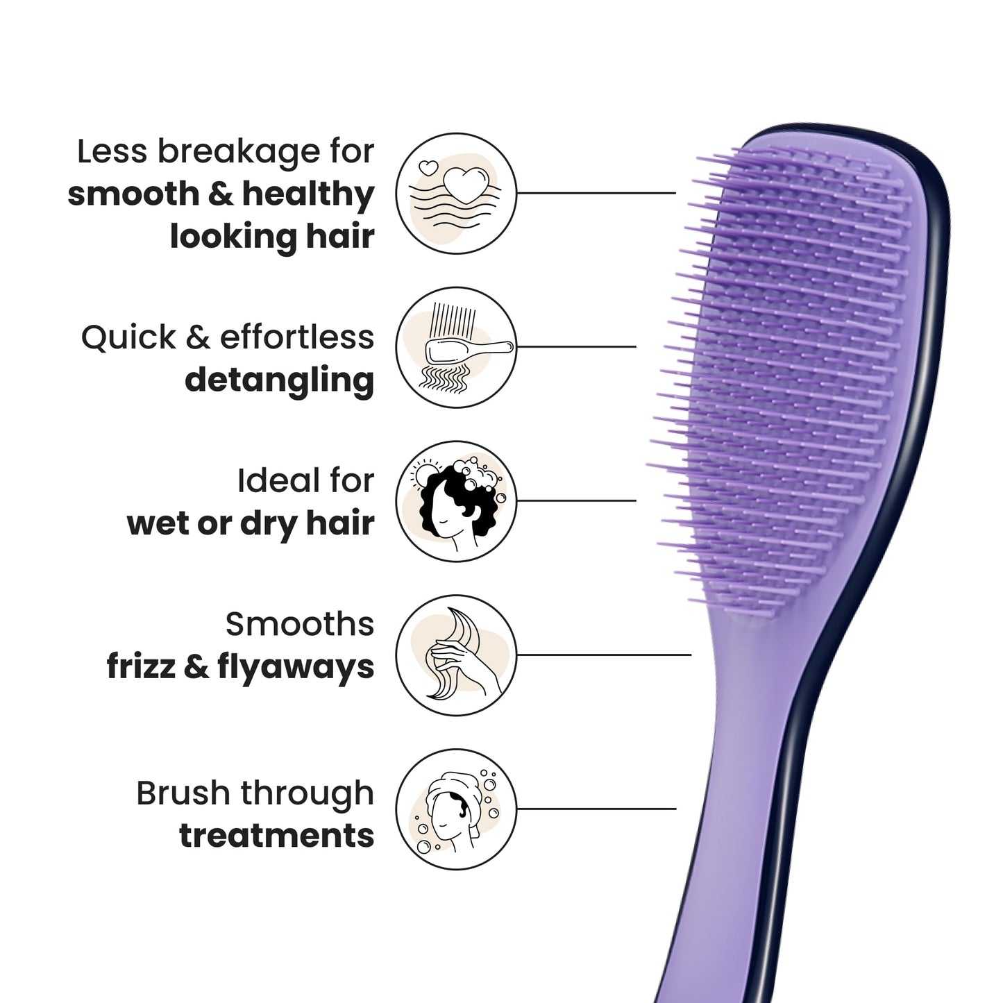 Tangle Teezer Zodiac Ultimate Detangler Hairbrush for Wet & Dry Hair, Eliminates Knots & Reduces Breakage for All Hair Types, Gemini