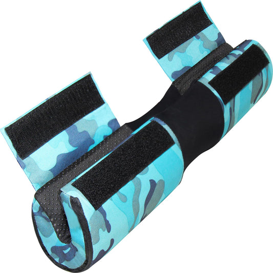 AN AMMAN Barbell Pad for Squat, Hip Thrust - Perfect for Gym Workout Smith Machine Thruster Weightlifting - Relieves Neck and Shoulder Pain - Thick Foam Cushion Camo Blue AM001BZ