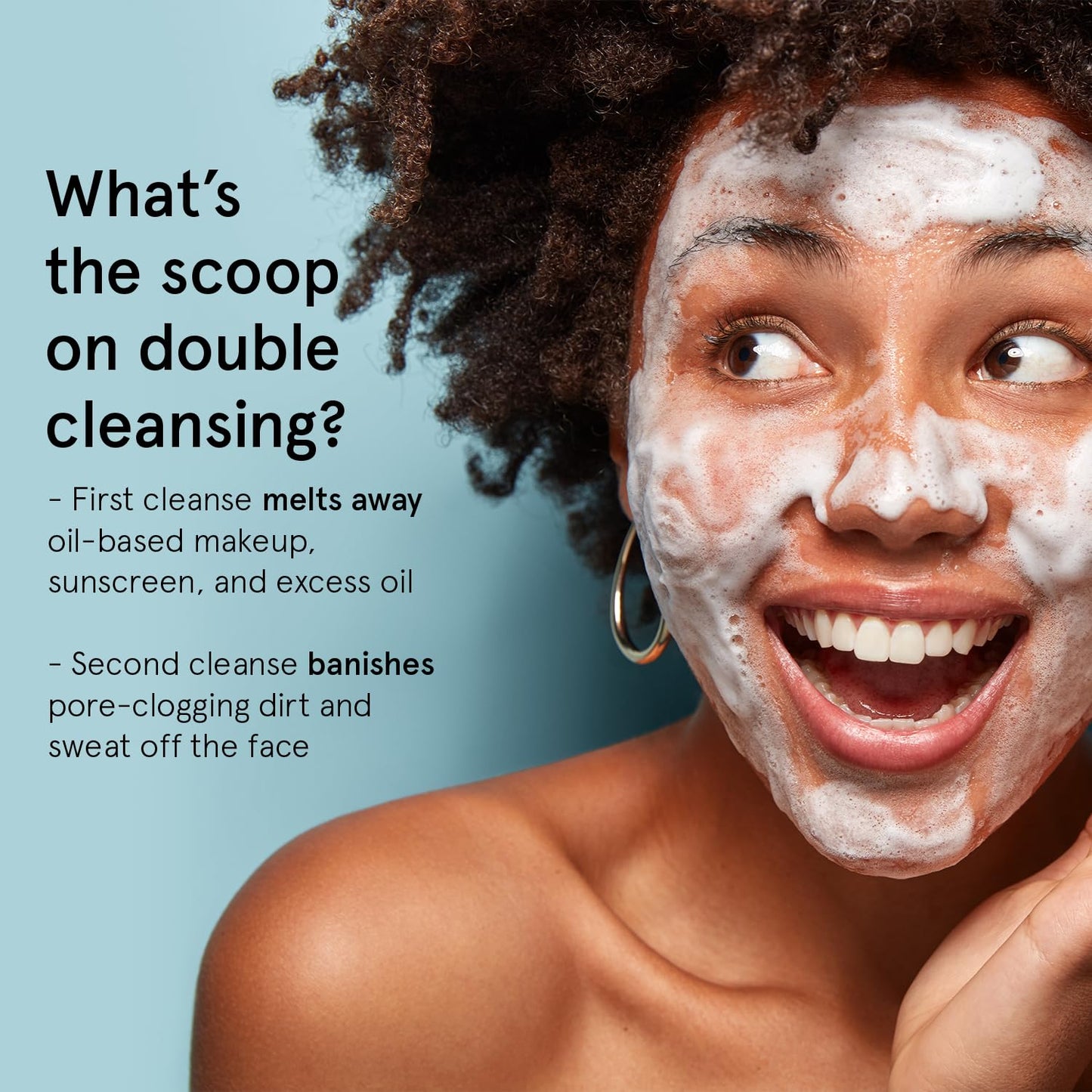 grace & stella Foaming Facial Cleanser (150ml) - Sensitive Skin Face Wash - Vegan - Limpiador - Hydrating Cleanser - Face Wash Sensitive Skin - For Dry Skin