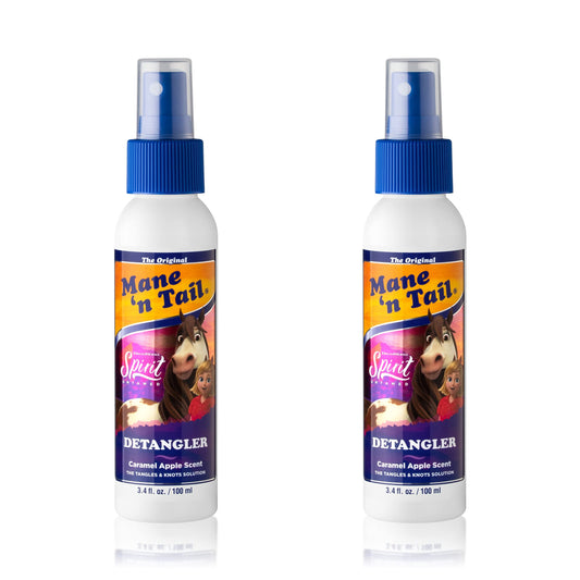 Mane 'n Tail Spirit Untamed Detangler (2-Pack) – Caramel Apple Scent, Gentle Formula for Silky, Shiny Hair (3.4 oz Each)