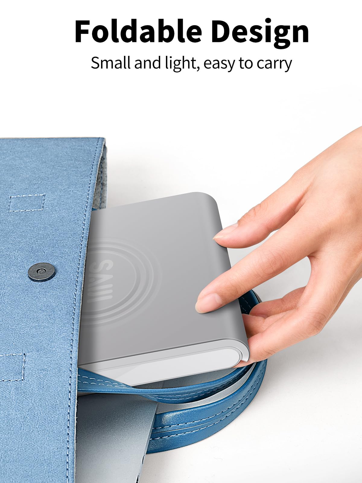 SAIJI Adjustable Tablet Stand Holder Portable Foldable Desktop Stand Dock Compatible for iPad, iPhone, Nintendo Switch, Samsung Galaxy and Kindle Fire Tablets – Gray