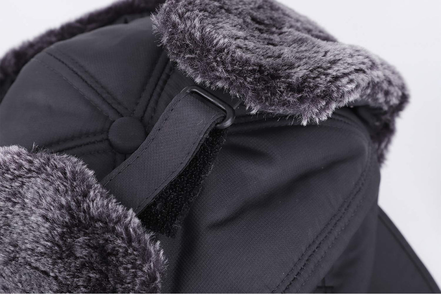 Faux Fur Cap Hat with Brim Outdoor Windproof Winter Warm Balaclava Face Cover Mask Ushanka Earflap Fur Baseball Cap Hat Holiday Travel Christmas Birthday Gift for Men Women Teen Junior Boy Girl Gray