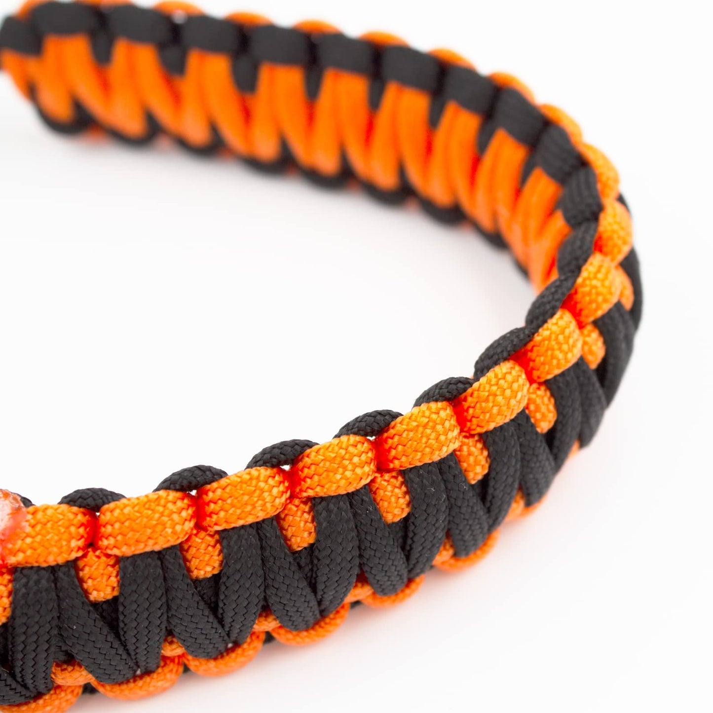 Bow Wrist Sling, 550 Paracord Strap Comfortable on Hand, Fit Compound Bow & Recurve (Orange-Black)