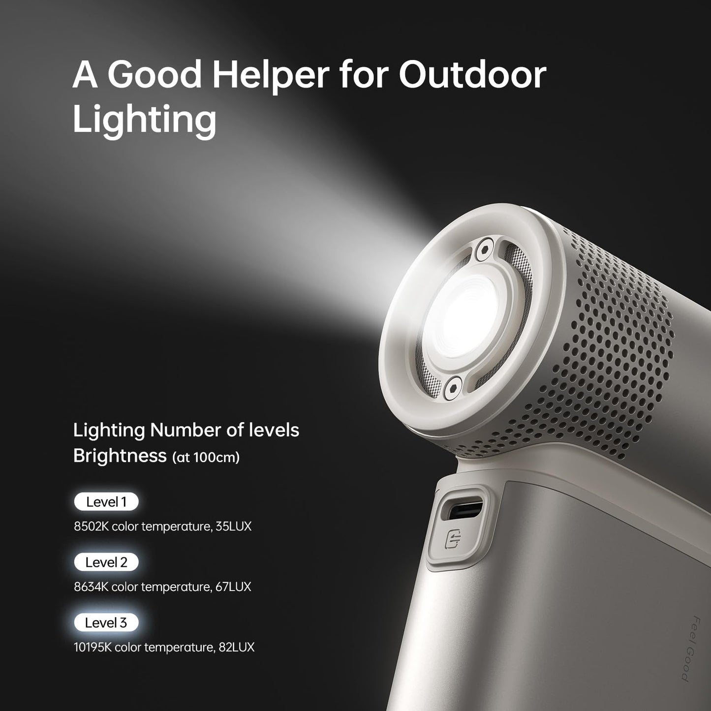 JISULIFE Portable Handheld Fan Ultra2, 9000mAh Max 25 Hrs, 5 IN 1, 100 Speed Turbo Fan Rechargeable 18W Power Bank with Flashlight, Metal Shell Multi-Function Travel Essentials Gifts for Men-Brown