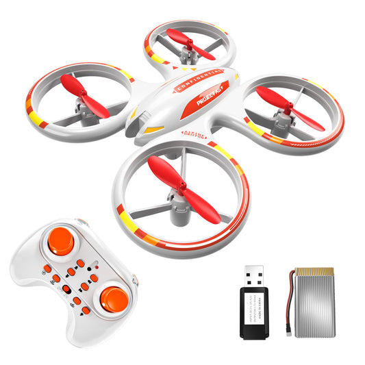 Ci Vetch Mini Drone for Kids 4-6-8-10-12, RC Drone Quadcopter Outdoor Toys with Colorful Led, One Key Take Off-Landing, Headless Mode, 360° Flip for Boys Beginners, Birthday Christmas Gift for Boys