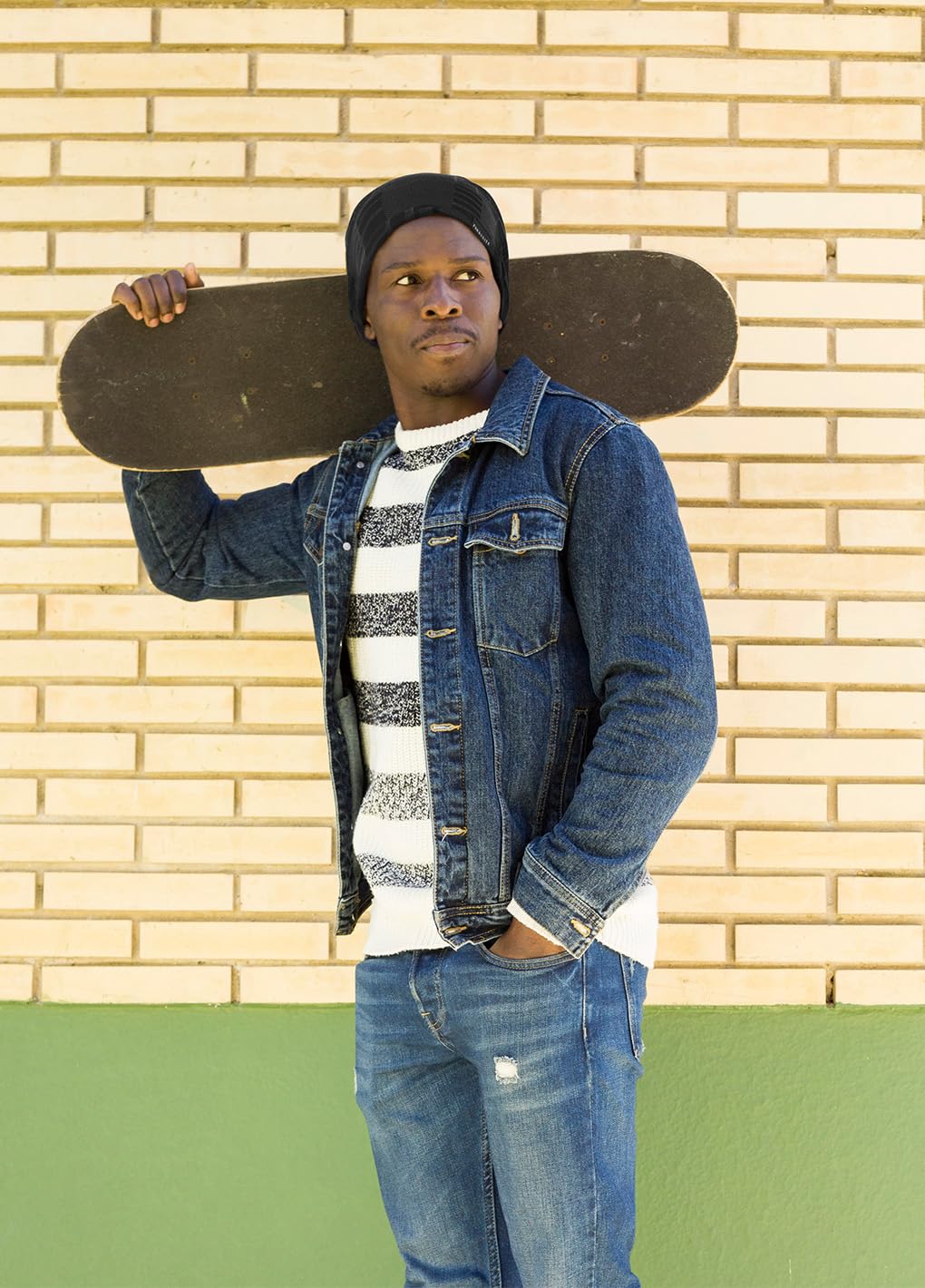 Ruphedy Men Summer Slouchy Beanie Long Baggy Thin Lightweight Skull Cap B011h (B402-Grey)